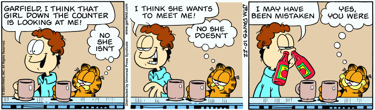 Garfield, October 22, 2004