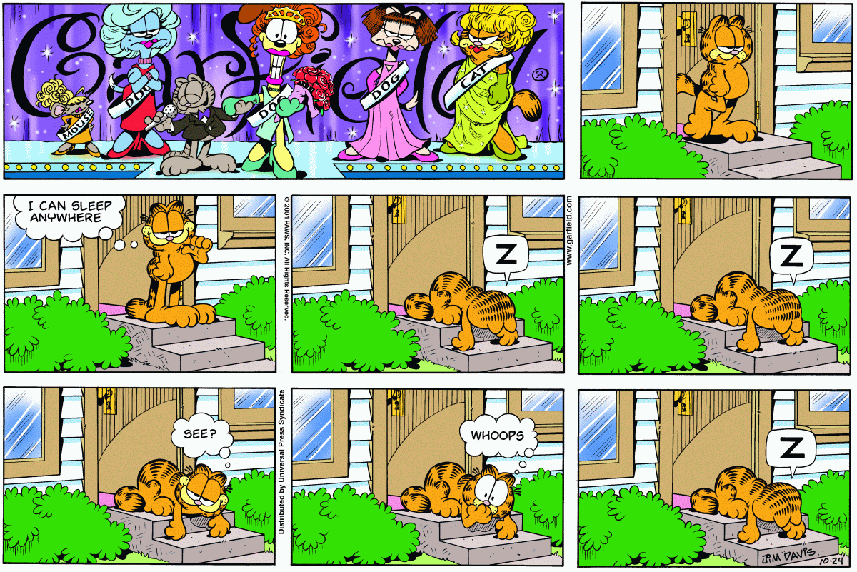 Garfield, October 24, 2004