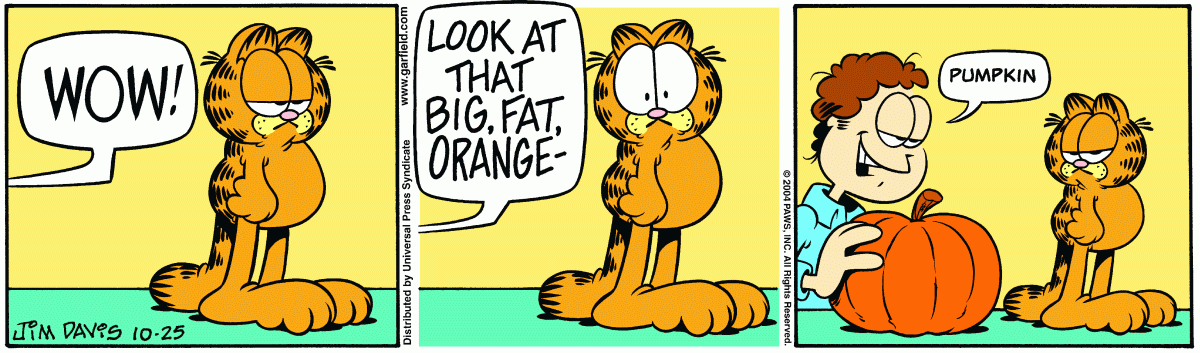 Garfield, October 25, 2004