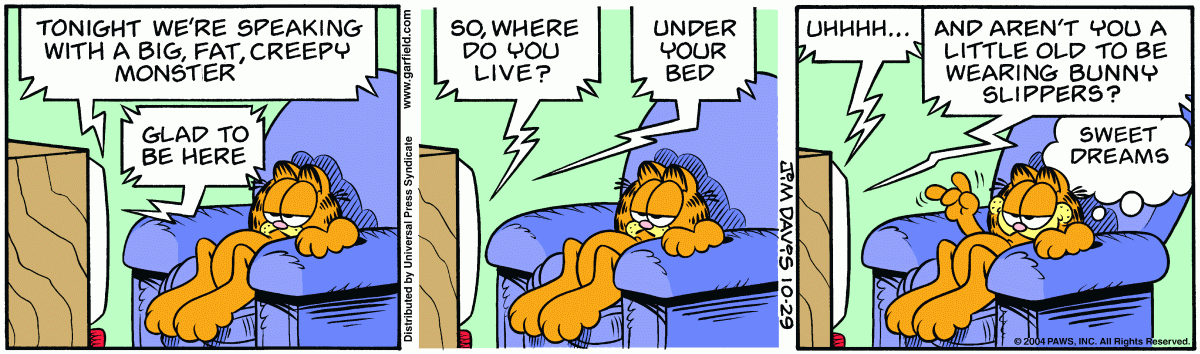 Garfield, October 29, 2004