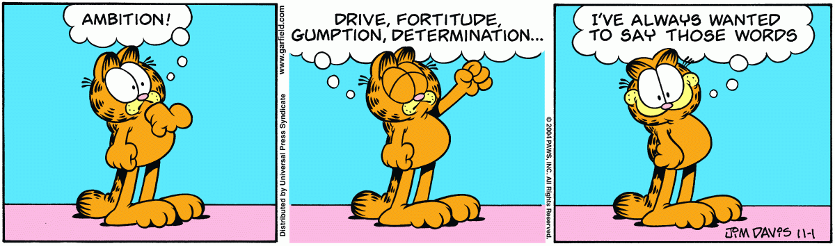 Garfield, November 1, 2004