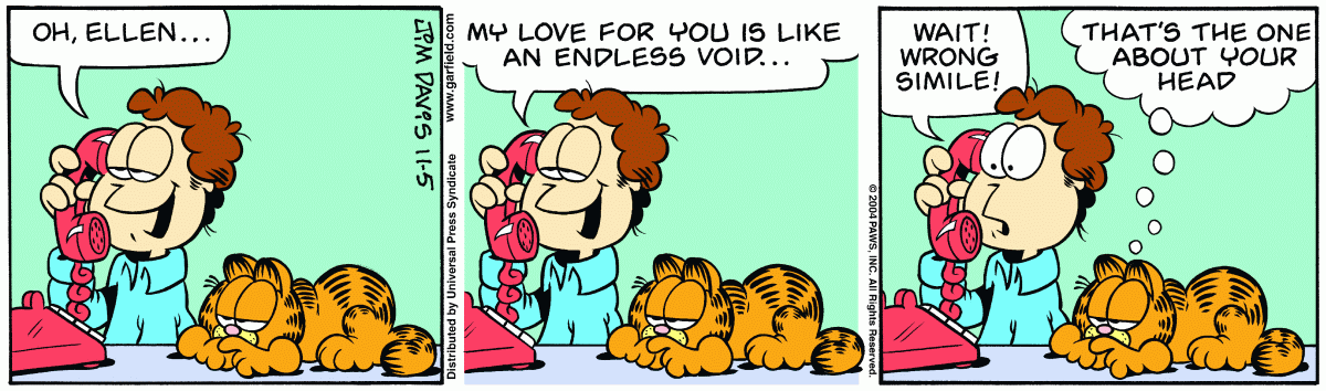 Garfield, November 5, 2004