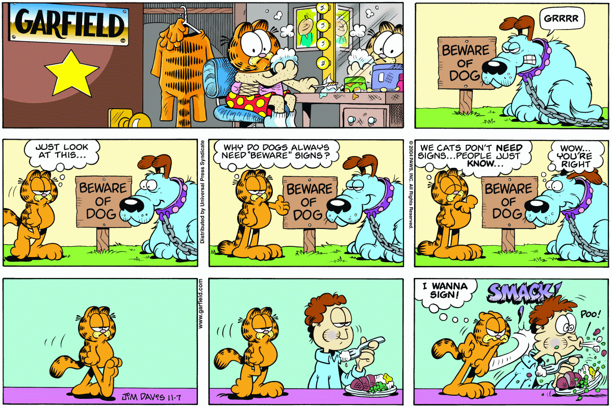 Garfield, November 7, 2004