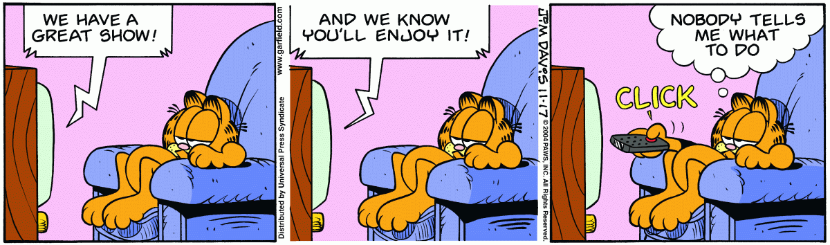 Garfield, November 17, 2004