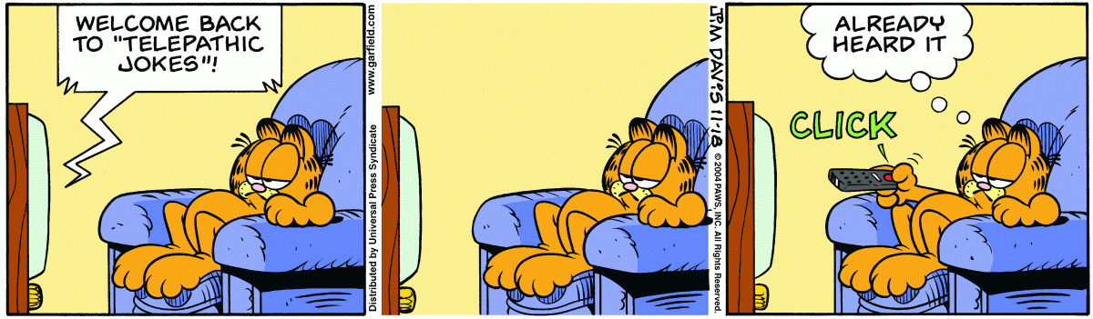 Garfield, November 18, 2004