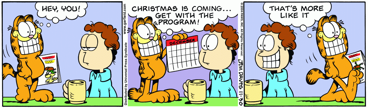 Garfield, November 30, 2004