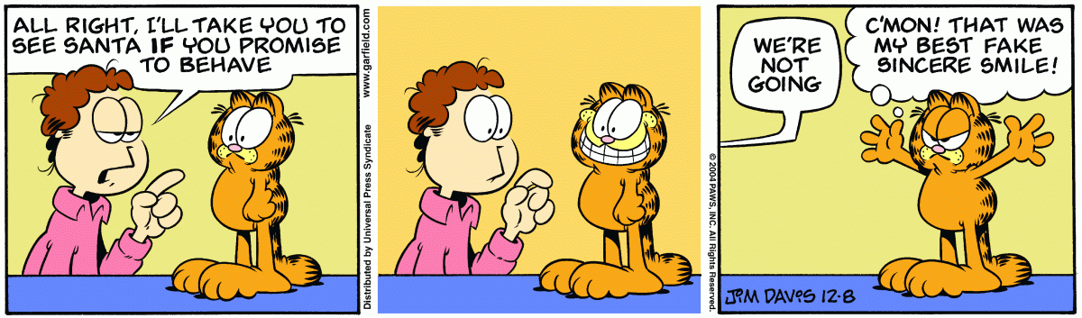Garfield, December 8, 2004