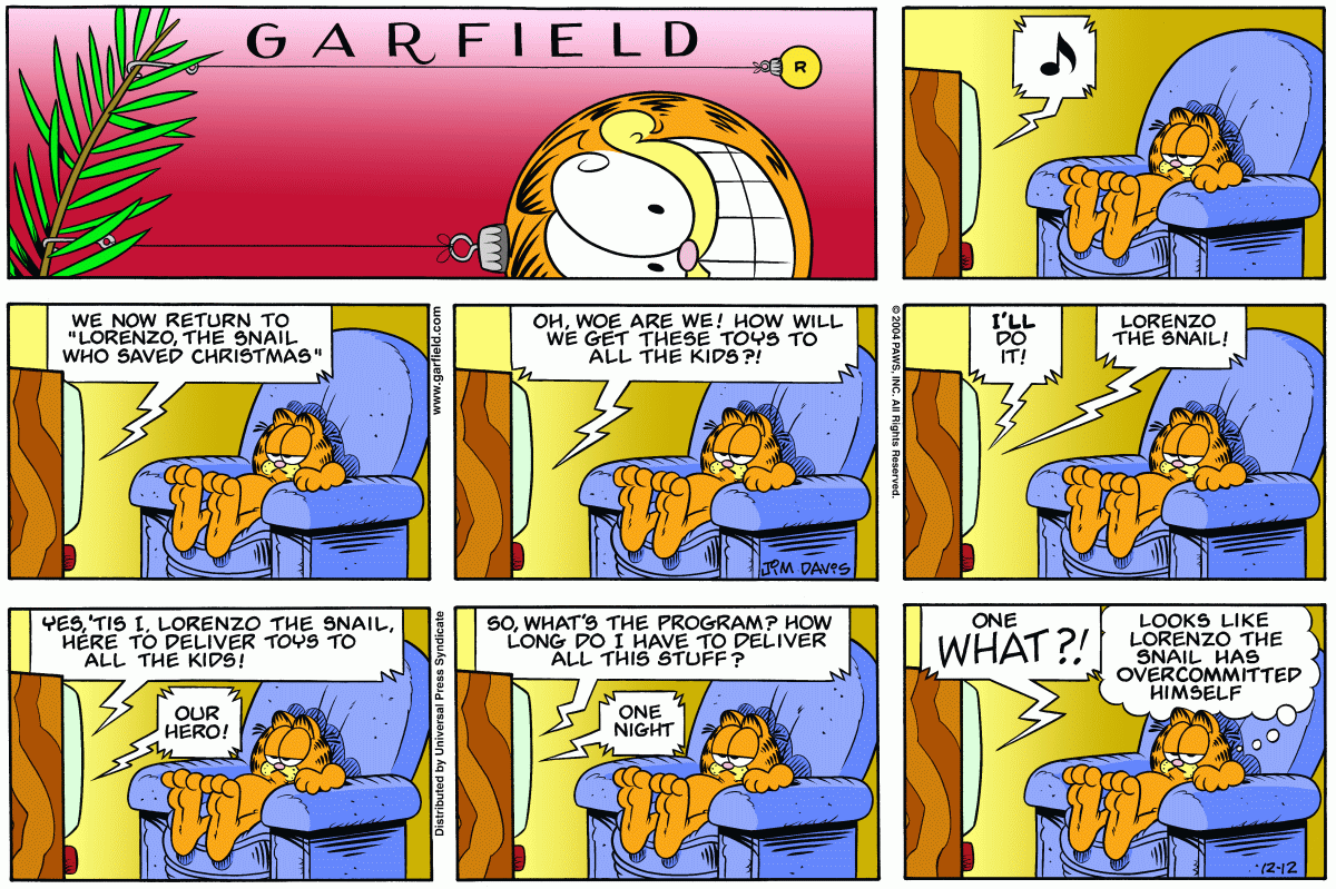 Garfield, December 12, 2004