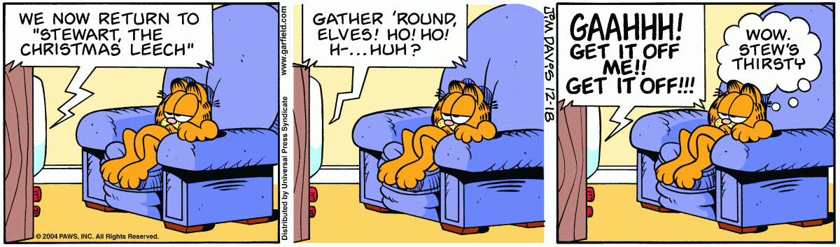 Garfield, December 18, 2004
