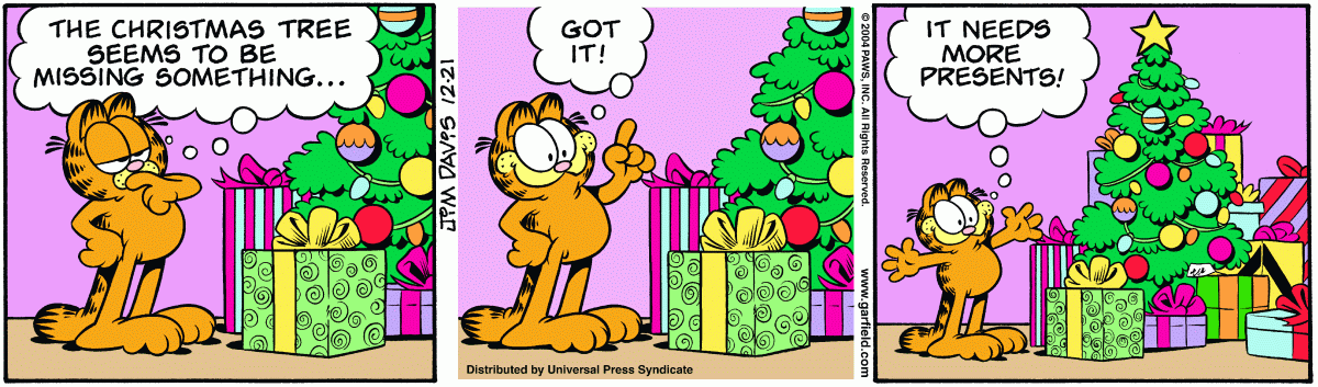 Garfield, December 21, 2004