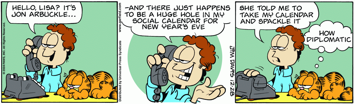 Garfield, December 28, 2004