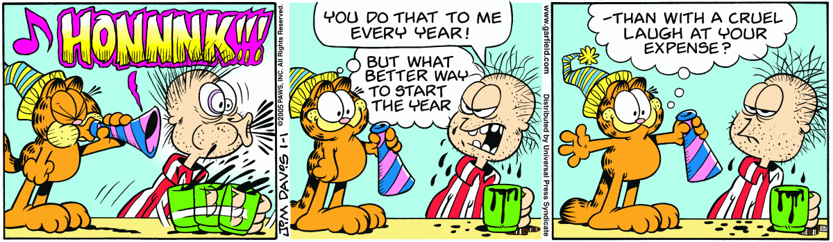 Garfield, January 1, 2005