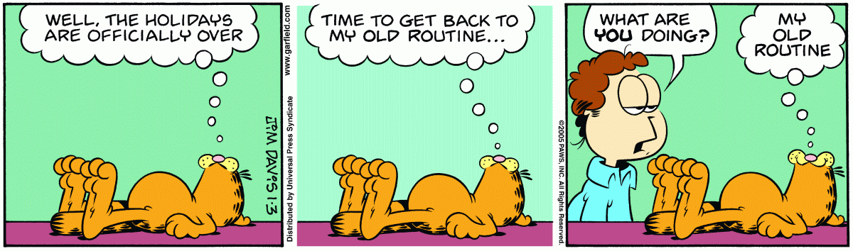 Garfield, January 3, 2005