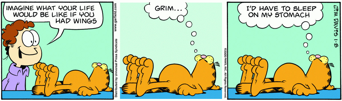 Garfield, January 8, 2005