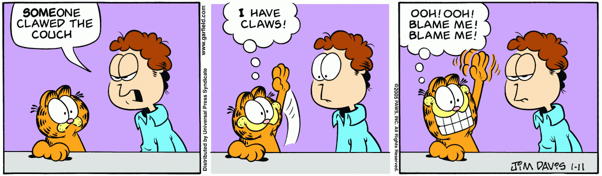 Garfield, January 11, 2005