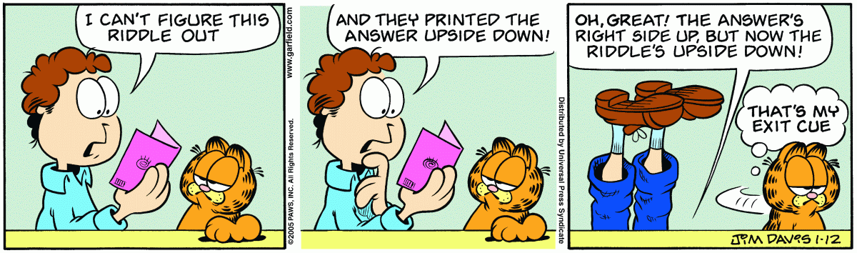 Garfield, January 12, 2005
