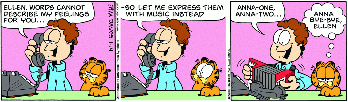 Garfield, January 14, 2005