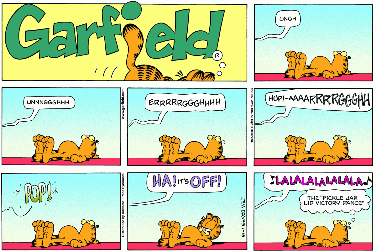 Garfield, January 16, 2005