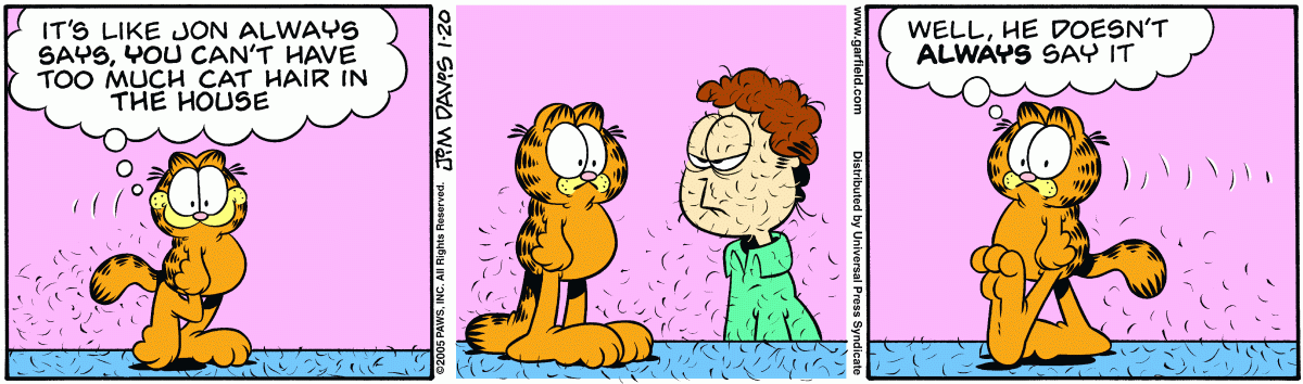 Garfield, January 20, 2005