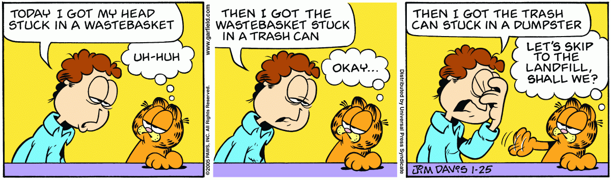 Garfield, January 25, 2005