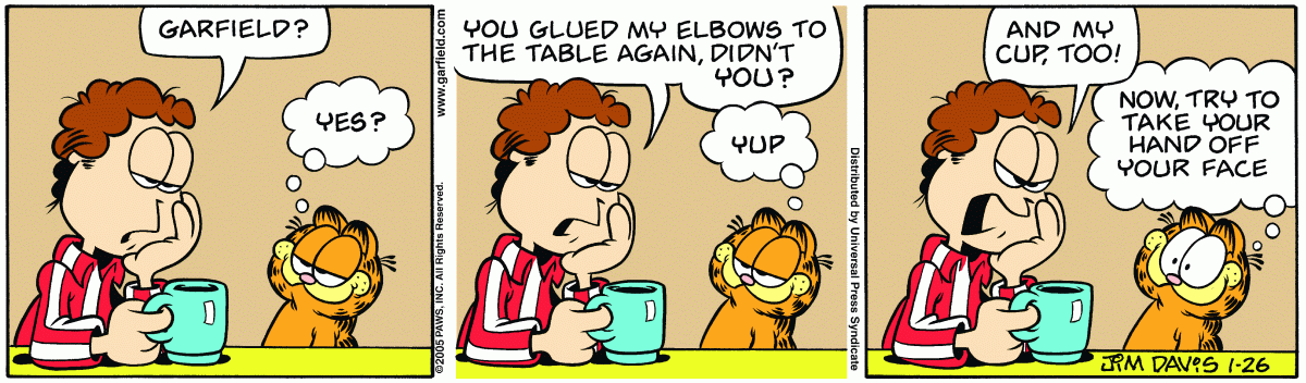 Garfield, January 26, 2005