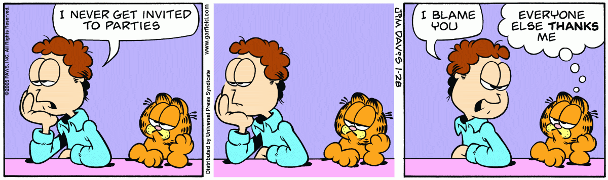 Garfield, January 28, 2005