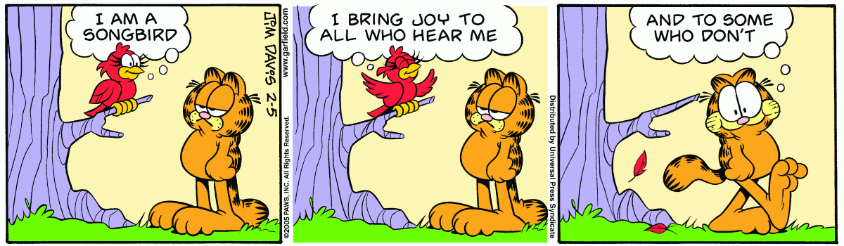 Garfield, February 5, 2005