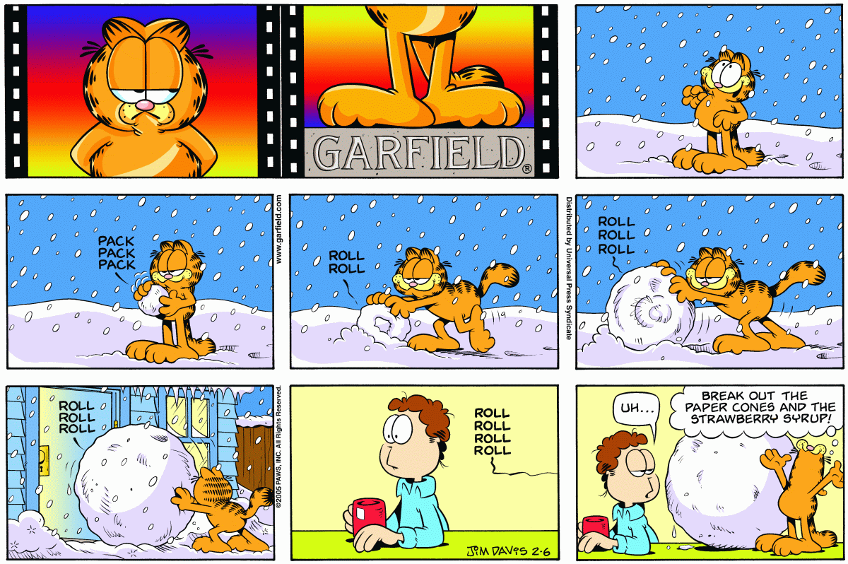 Garfield, February 6, 2005
