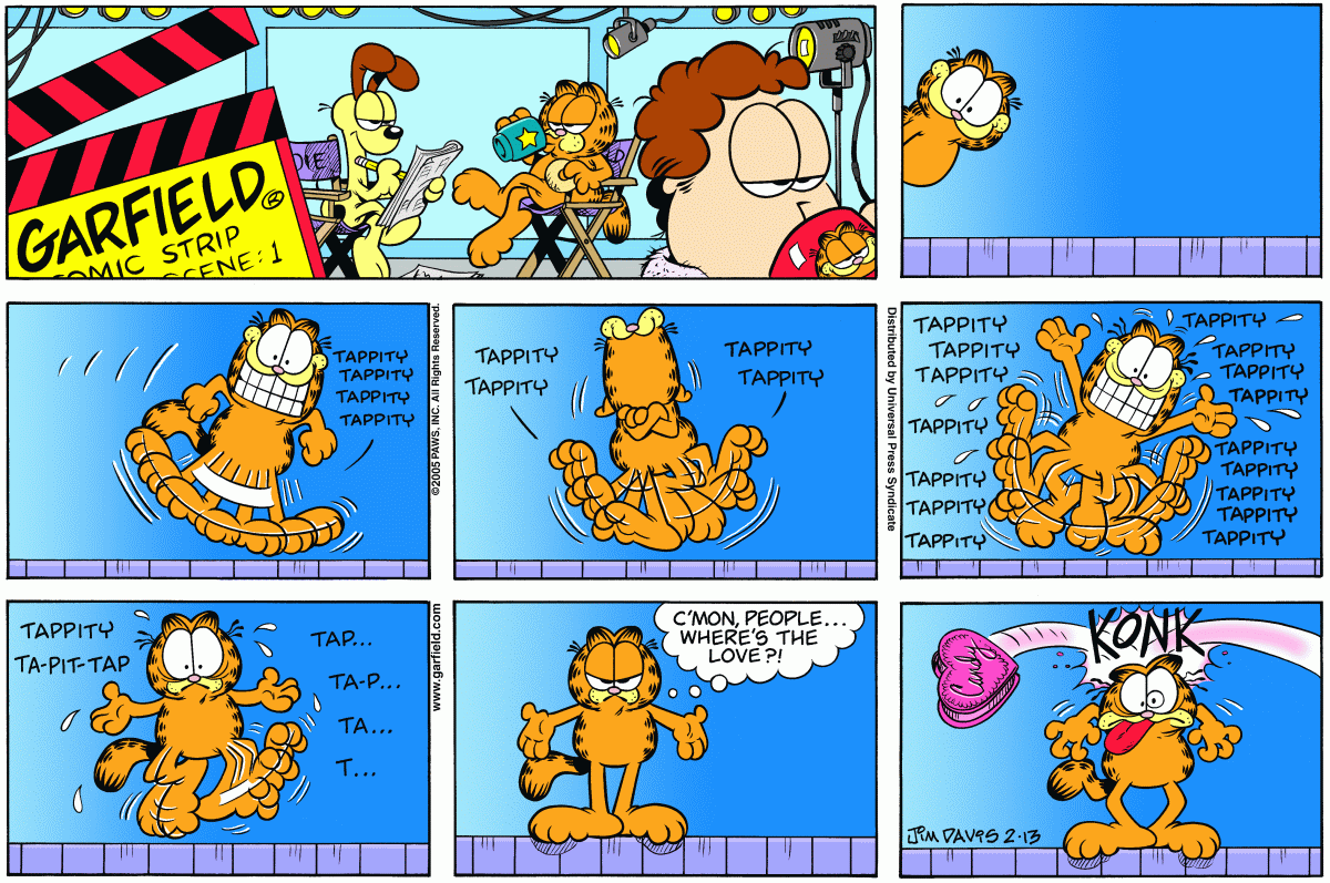 Garfield, February 13, 2005