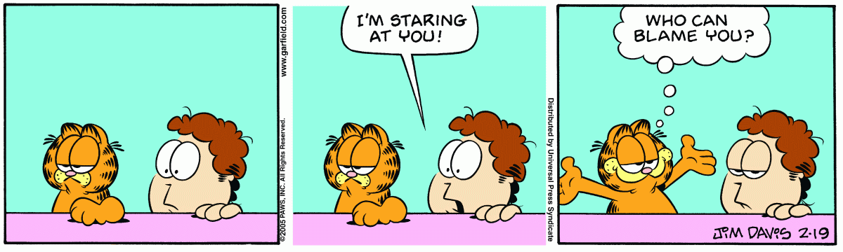 Garfield, February 19, 2005