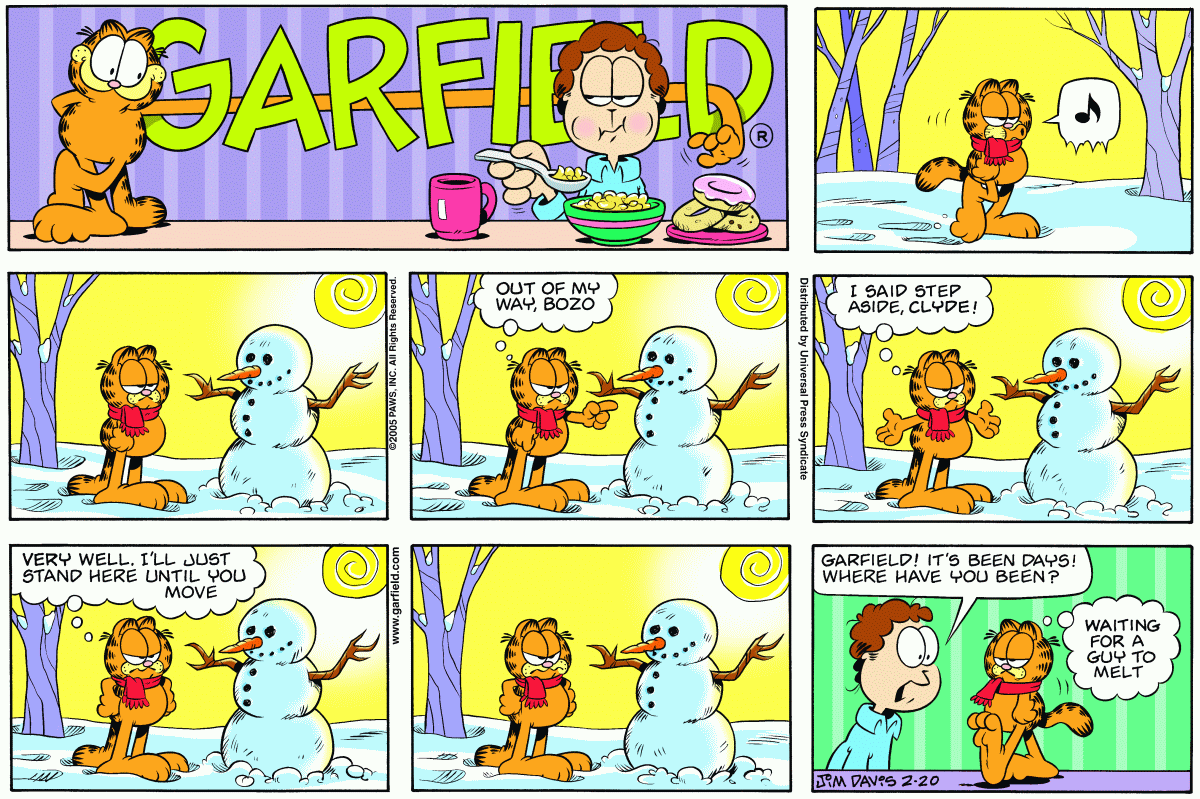 Garfield, February 20, 2005