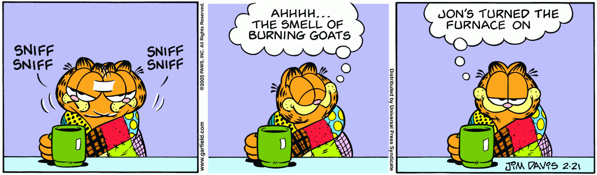 Garfield, February 21, 2005