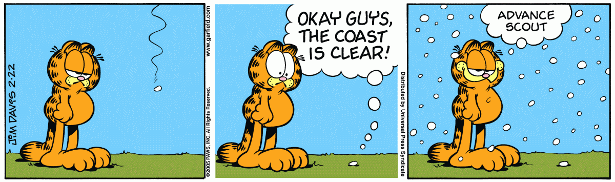 Garfield, February 22, 2005