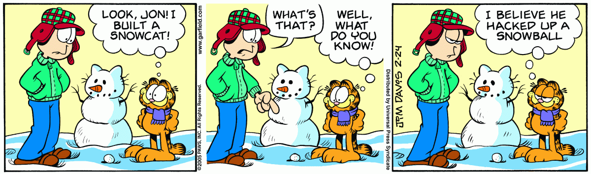 Garfield, February 24, 2005
