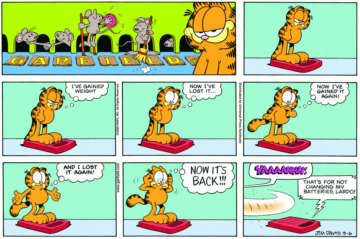 Garfield, March 6, 2005