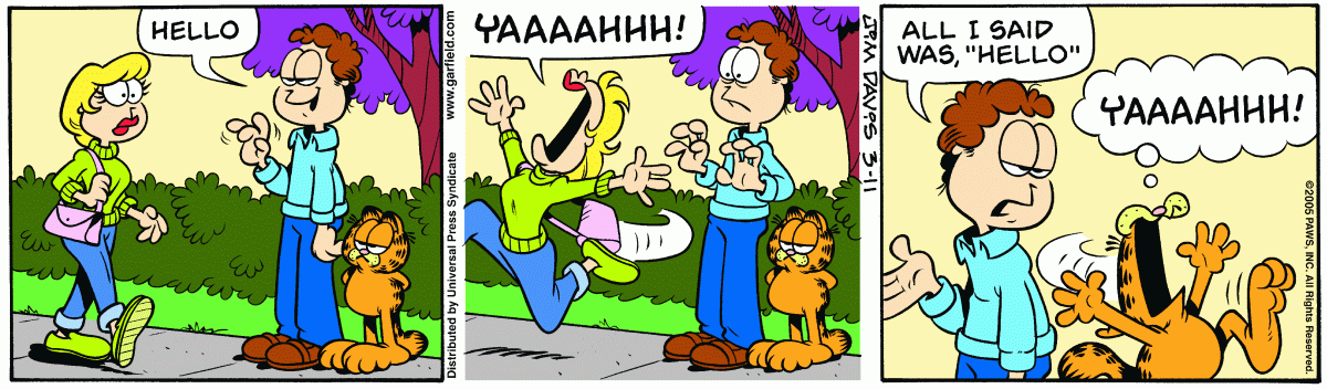 Garfield, March 11, 2005