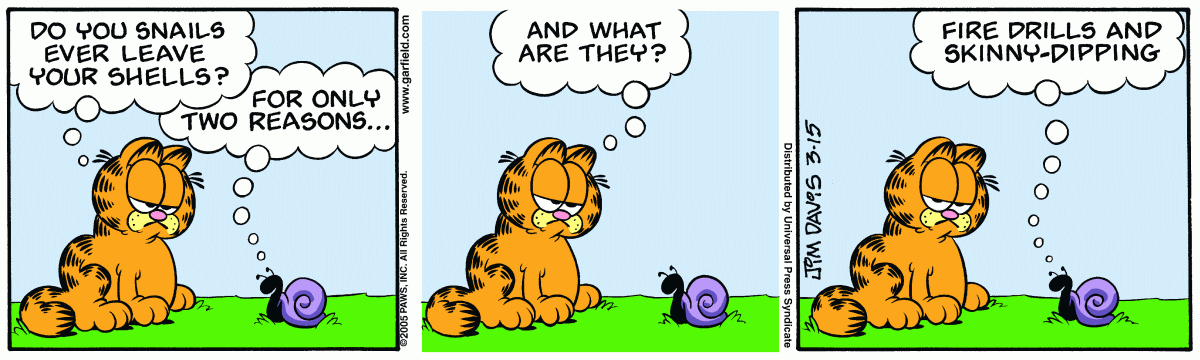Garfield, March 15, 2005