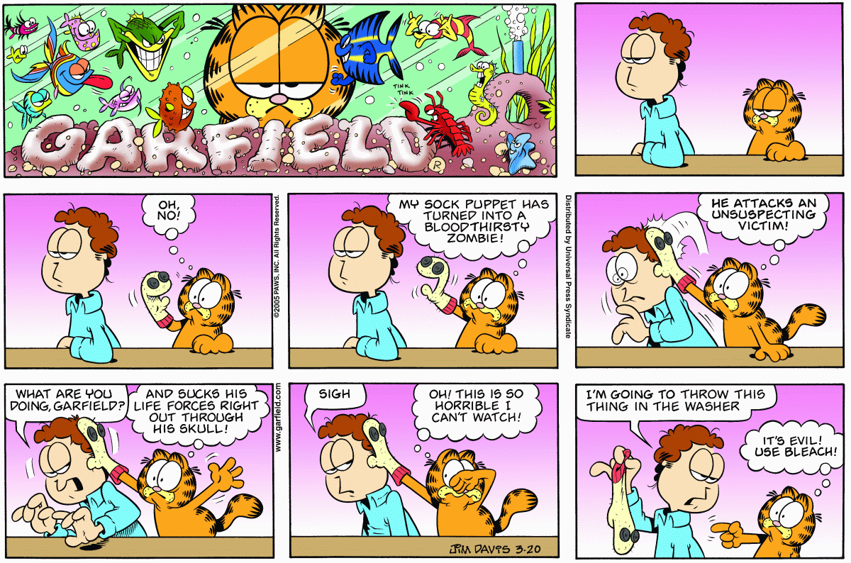 Garfield, March 20, 2005