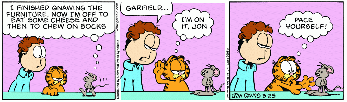 Garfield, March 23, 2005
