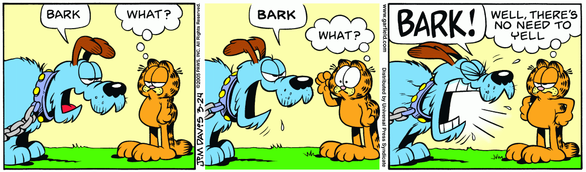 Garfield, March 24, 2005