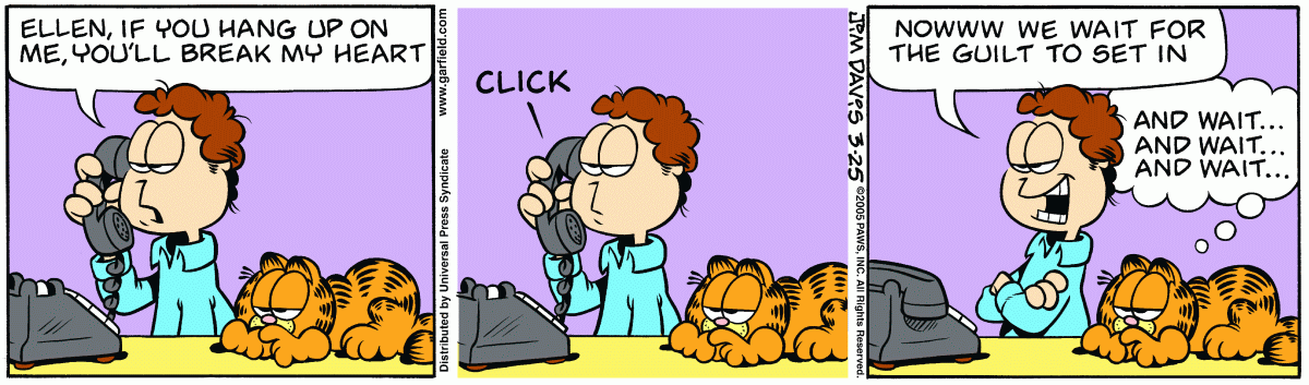 Garfield, March 25, 2005