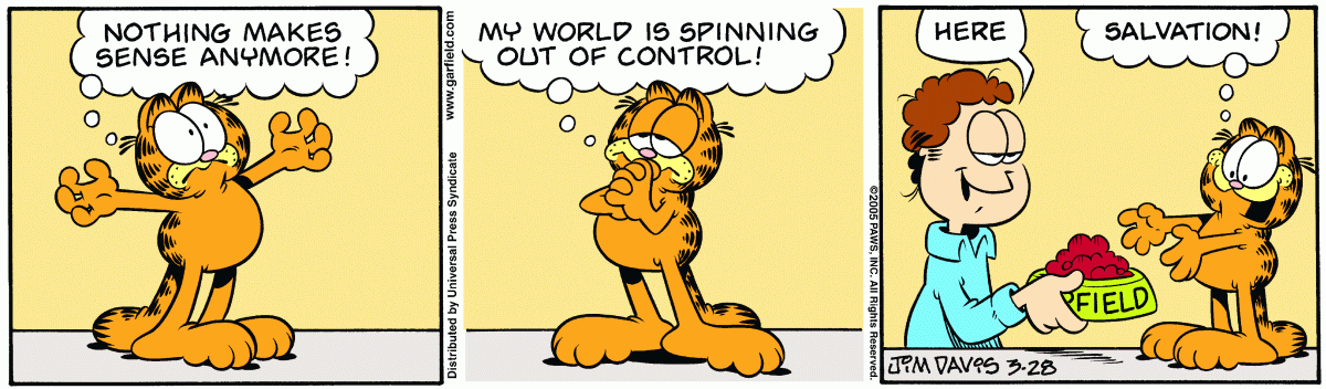Garfield, March 28, 2005