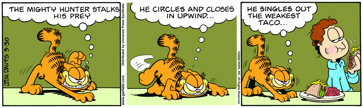 Garfield, March 30, 2005