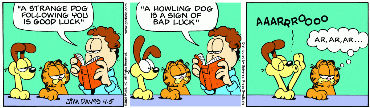 Garfield, April 5, 2005