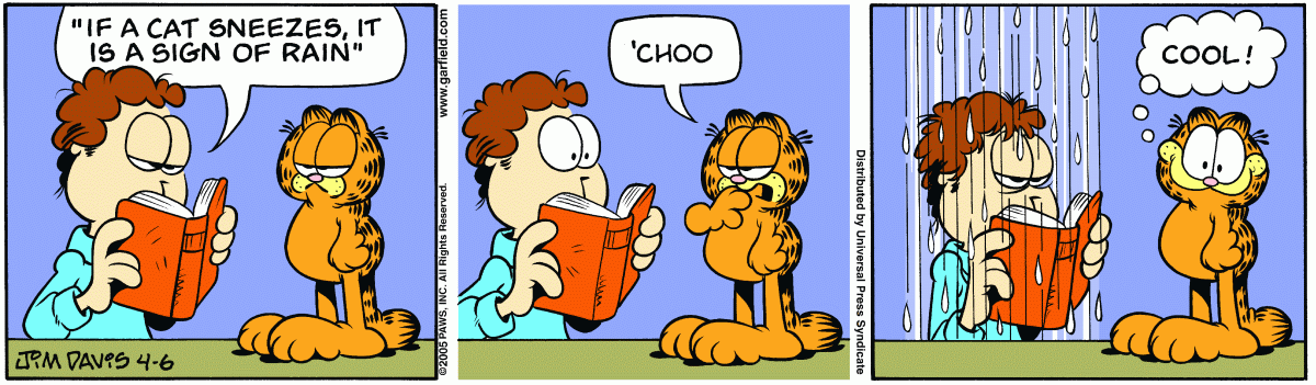 Garfield, April 6, 2005