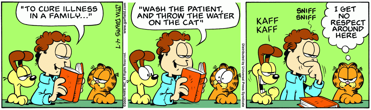 Garfield, April 7, 2005