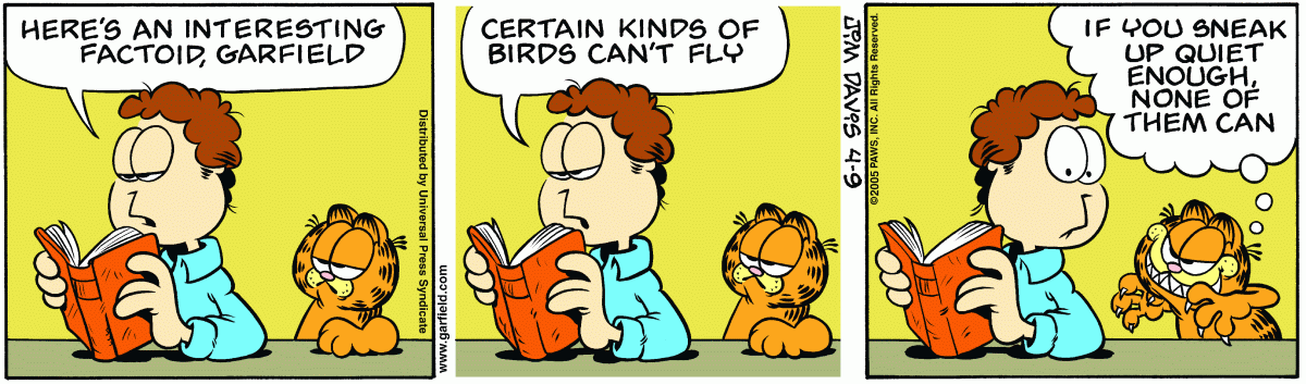 Garfield, April 9, 2005