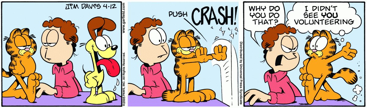 Garfield, April 12, 2005