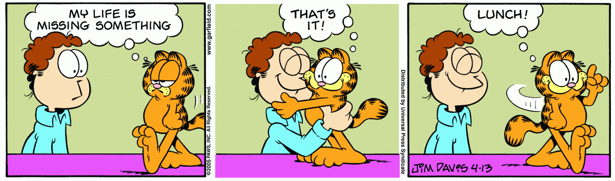 Garfield, April 13, 2005