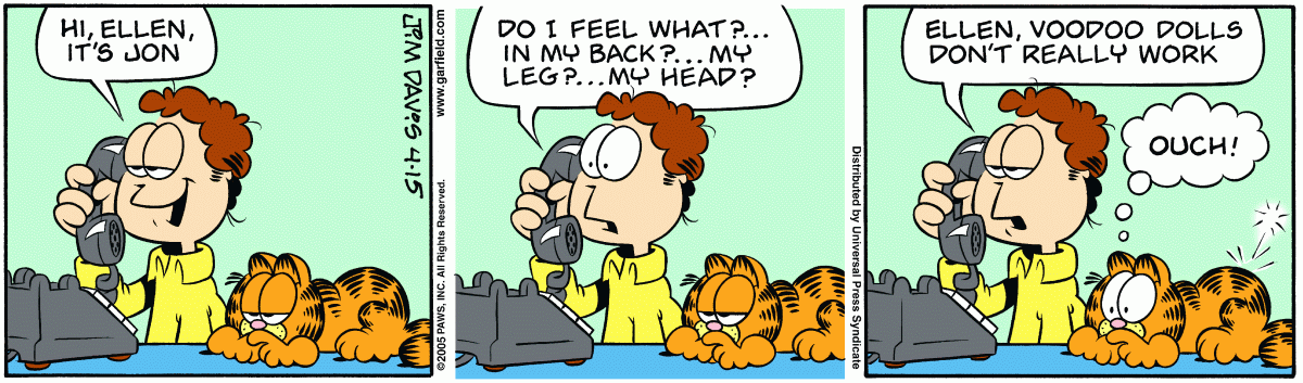 Garfield, April 15, 2005